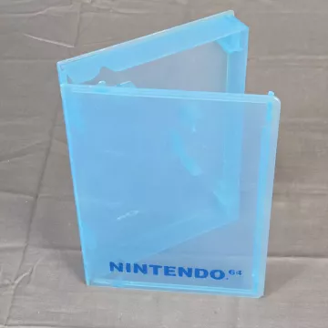 Nintendo 64 N64 Plastic Protective Game Cartridge Case Translucent Blue - Front