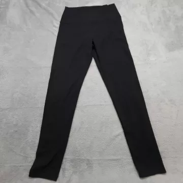Offline by Aerie OG Leggings High Rise Black Cotton Stretch Yoga Pants Size L - Front