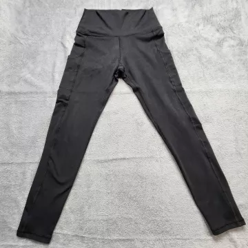 OFFLINE by Aerie The Hugger Leggings Women's Size M Black High Rise Pocket Ankle - Front