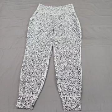 Old Navy Active Powersoft High Rise Jogger Leggings Womens L Black White - Front
