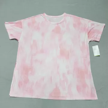 Old Navy Active Womens L Pink Tie Dye T-Shirt Short Sleeve Go Dry Relaxed - Main
