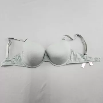 PINK Victoria's Secret Women's Bra Underwire Padded Light Green Size 34 DD - Front