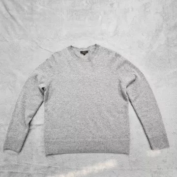 Quince Mongolian Cashmere Crewneck Sweater Women's Size M Heather Grey Pullover - Front