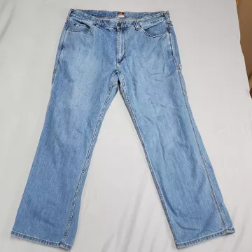 Ridgecut Toughwear Carpenter Jeans Mens 40x32 Blue Denim Straight Work Pants - Front