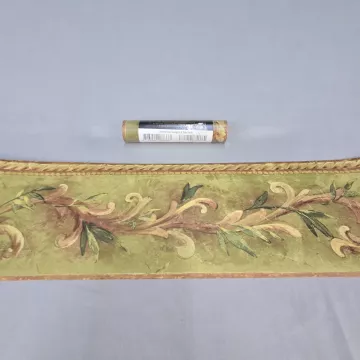 S.A. Maxwell Archipelago Green Botanical Wallpaper Border Prepasted New - Main