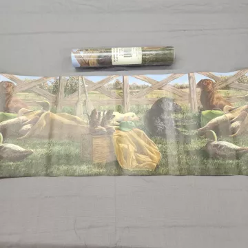 Seabrook Hautman Dog Duck Country Wallpaper Border Prepasted Vinyl New Sealed - Main