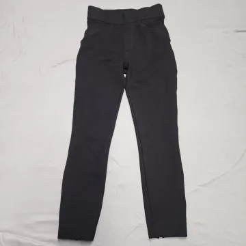 Spanx The Perfect Pant Back Seam Skinny Women's XS Black Ponte Ankle Split Hem - Front