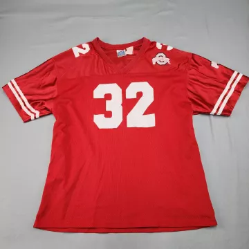 Sport Attack Ohio State Buckeyes 32 Football Jersey Mens Size L Red Mesh - Front