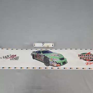 Springs NASCAR Bobby Labonte 18 Wallpaper Border Multicolor New Prepasted - Main