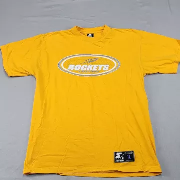 Starter Toledo Rockets NCAA Basketball Graphic T-Shirt Men's L Yellow - Front