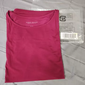 Susan Graver Liquid Knit Top Women's 4X Sweet Merlot Pink 3/4 Sleeve Crew Neck - Main