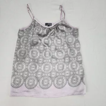 The Limited Womens XS Camisole Tank Top Multicolor Medallion Adjustable Strap - Front