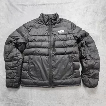 The North Face Aconcagua 2 Jacket Men's Medium Black Down Puffer Coat Insulated - Front