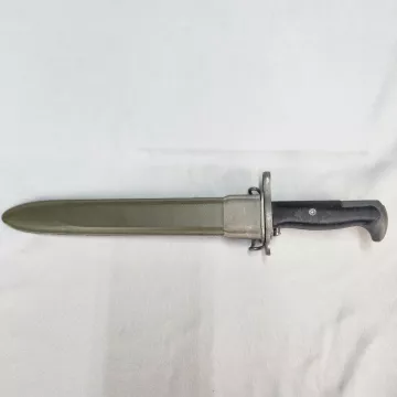US 1942 Military Bayonet with Scabbard U.C. Utica PAL-MOD WWII Complete - Front