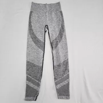 Victoria's Secret PINK Seamless High Rise Leggings Womens S Heather Gray - Front