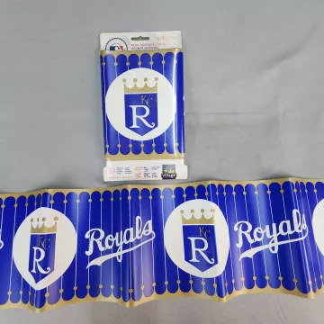 Village Kansas City Royals MLB Blue Gold Wallpaper Border Prepasted Vinyl New - Main