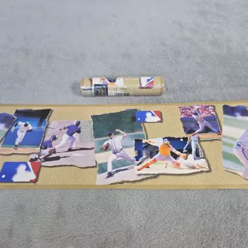 Village MLB Baseball Wallpaper Border Prepasted Vinyl New Sealed - Main