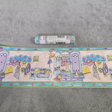 Waverly Girls Dress Up Floral Wallpaper Border Multicolor Prepasted New Sealed - Main