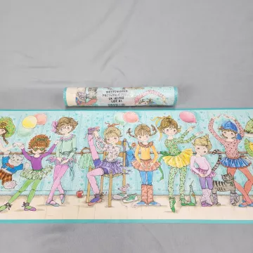 Westchester Ballerina Girls Pink Teal Wallpaper Border Prepasted New Sealed - Main