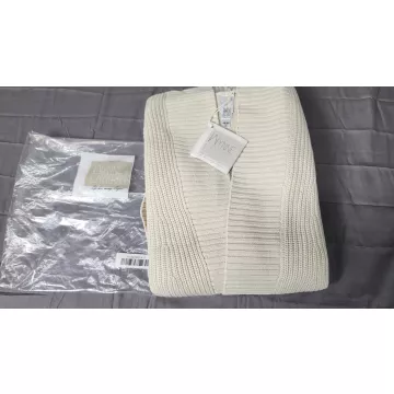 Wynne Layers Cardigan Sweater Womens Plus 4X 5X Cream Open Front Pockets Knit - Main