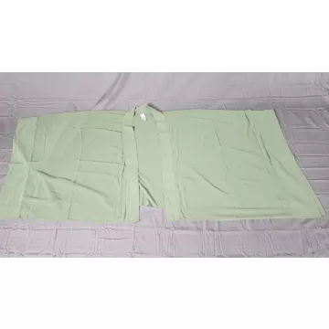 Wynne Layers Womens 3X Plus Sage Green Crepe Open Front Kimono Topper Blouse - Front