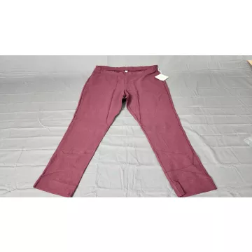 Wynne Layers Womens Pants 2X Plus Burgundy Knit High Rise Pull On Stretch NWT - Front