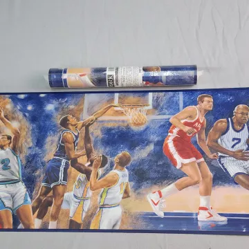 York Basketball Sports Wallpaper Border Prepasted Multicolor New - Main