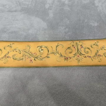 York Country Floral Gold Sage Green Wallpaper Border Prepasted Textured New - Main