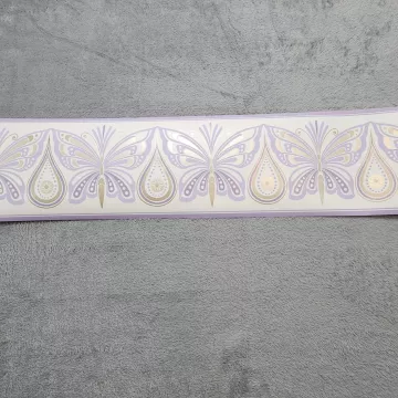 York Disney Rapunzel Butterfly Purple Gold Wallpaper Border Prepasted New - Main