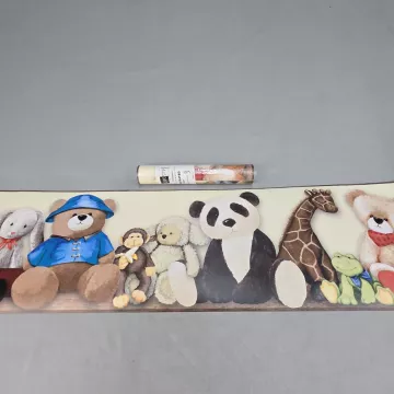 York Nursery Stuffed Animals Wallpaper Border Prepasted Multicolor New Sealed - Main