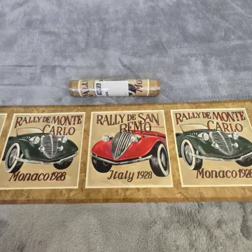 York Vintage 1928 Rally Car Beige Wallpaper Border New Sealed Prepasted - Main