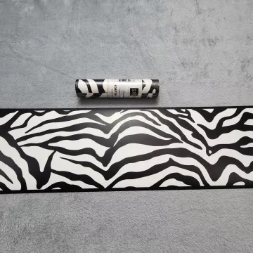 York Wallcoverings Zebra Black White Wallpaper Border New Prepasted Sure Strip - Main