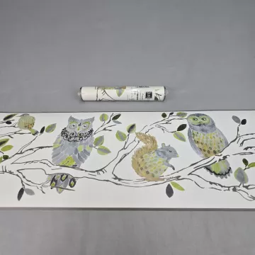 York Woodland Animal Nursery Wallpaper Border Prepasted Sure Strip New Sealed - Main