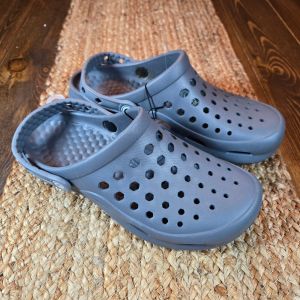 Joybees Men's Chance Clogs Gray Sz 7 Slip On Sandals