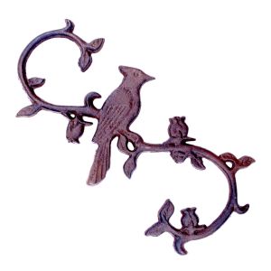 Bluejay S Style Plant Hook Cast Iron Flower Basket Hanger Bird Decor 11.5" L N