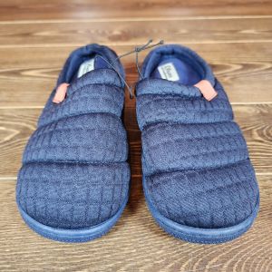 dearfoams Kids' Dave Quilted Slide Slippers - Navy 4-5
