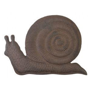 Decorative Cast Iron Snail Stepping Stone – Garden Pathway Accent, Outdoor Yard