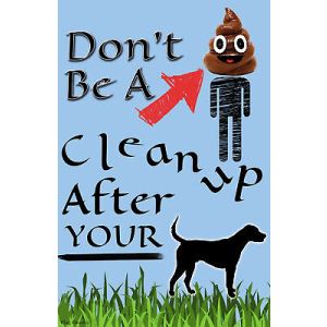 Don't Be A Poop Head Emoji Clean Up After Dog Garden Flag Emotes Double Sided 