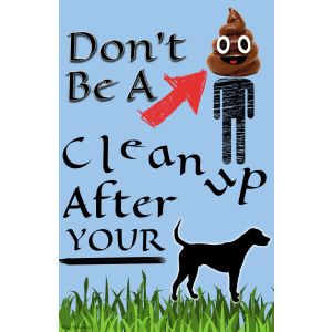 Don't Be A Poop Head Emoji Clean Up After Dog Garden Flag Emotes Double Sided