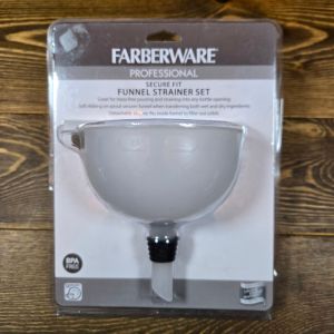 Farberware Professional Secure Fit Funnel Removable Strainer Set Filter