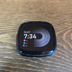 Fitbit Versa 4 Fitness Smartwatch FB523BKBK NO Charger or Bands