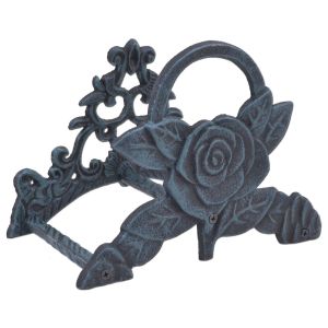 Garden Water Hose Holder Rose Flower Hanger Reel