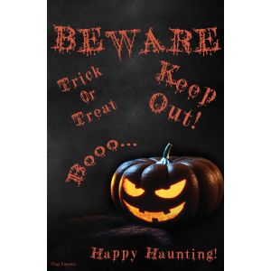 Halloween Garden Flag Happy Haunting Trick Or Treat Double Sided  Yard Banner