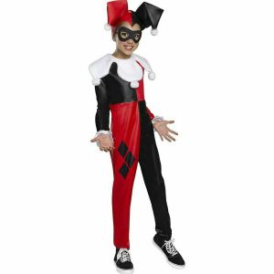 Harley Quinn Costume Girl M (8-10) DC Super Hero Girls 3 Piece Set Halloween