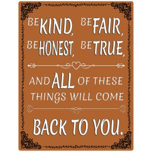 Inspirational Aluminum Sign Will Come Back To You Hanging Wall Plaque
