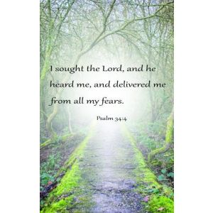 Inspirational Garden Flag Psalm 34:4 I Sought The Lord Double Side Yard Banner