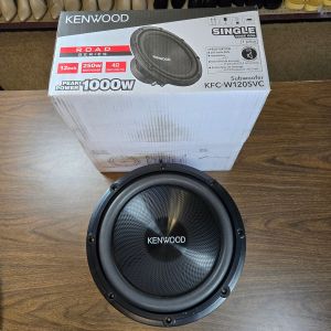 Kenwood - Road Series 12" Single Voice Coil 4-Ohm Subwoofer - Black
