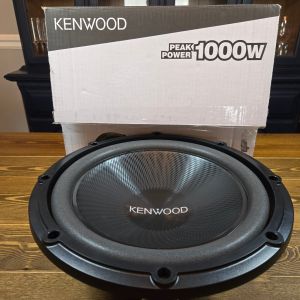 Kenwood - Road Series 12" Single Voice Coil 4-Ohm Subwoofer Peak 1000w - Black
