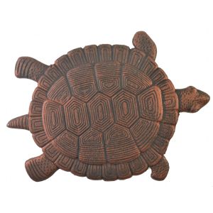 LARGE Turtle Stepping Stone Paver Decorative Cast Iron Yard Garden flagstone