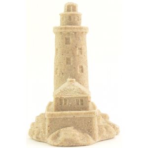 Lighthouse Sand Castle Figurine Sculpture 814 4.25" T Beach Wedding Decor Lake